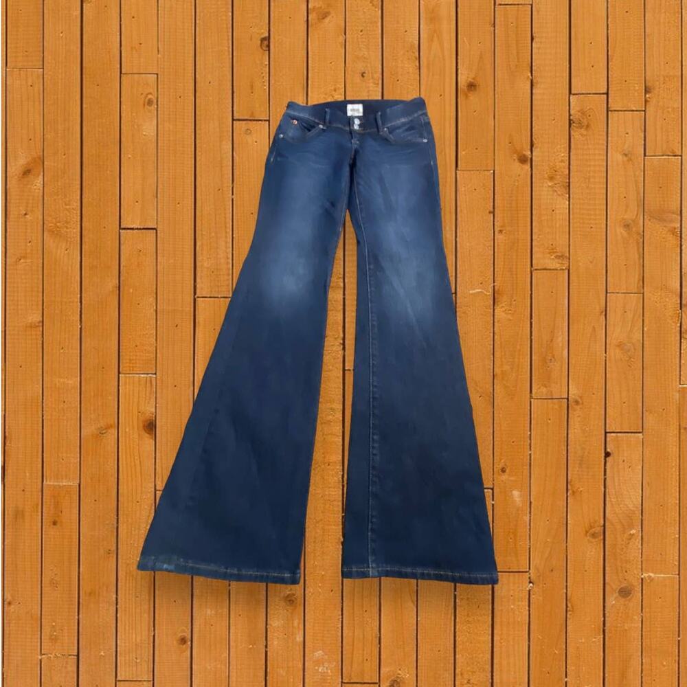 Hudson (Older Label) Beth Baby Boot MUDR Color Flap Pocket Blue Jeans Size 26